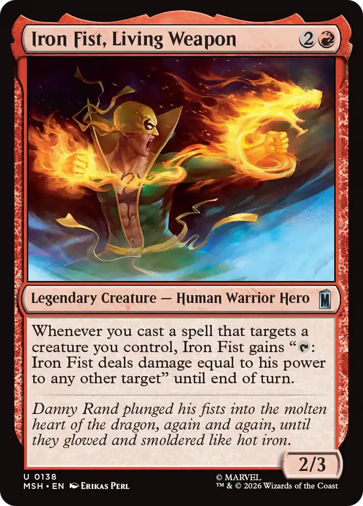 Iron Fist, arme vivante — Marvel Super Heroes — Magic: The Gathering