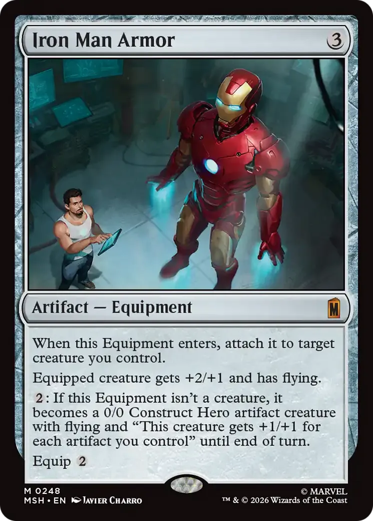 Armure d'Iron Man — Marvel Super Heroes — Magic: The Gathering