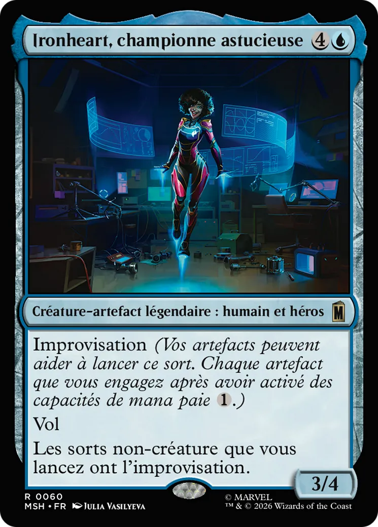 Ironheart, championne astucieuse — Marvel Super Heroes — Magic: The Gathering