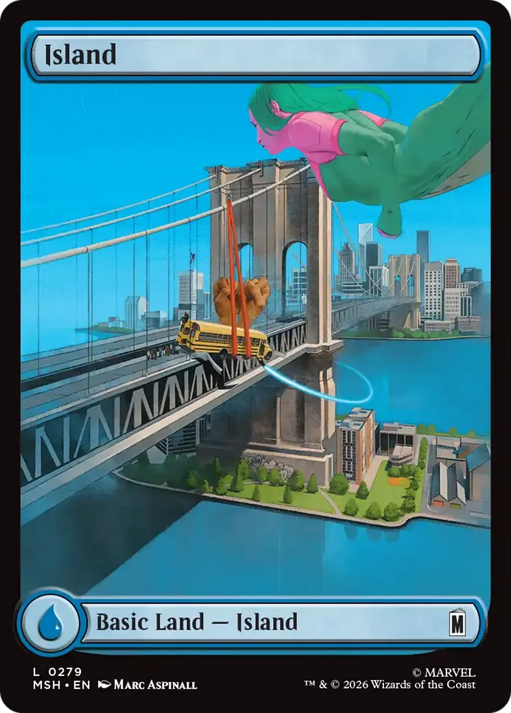 Island — Marvel Super Heroes — Magic: The Gathering