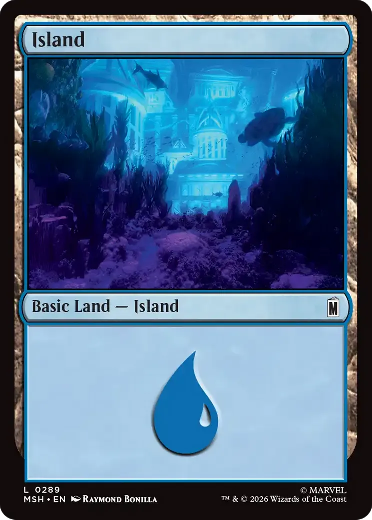 Island — Marvel Super Heroes — Magic: The Gathering