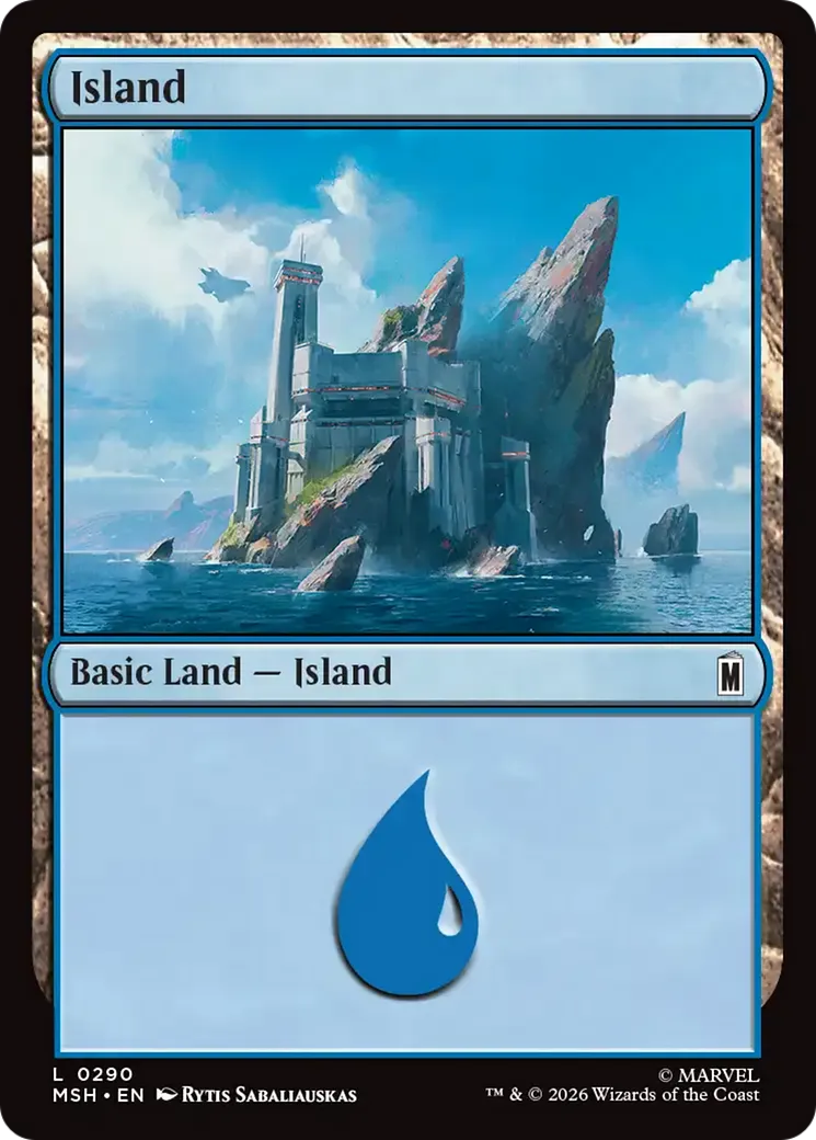 Island — Marvel Super Heroes — Magic: The Gathering