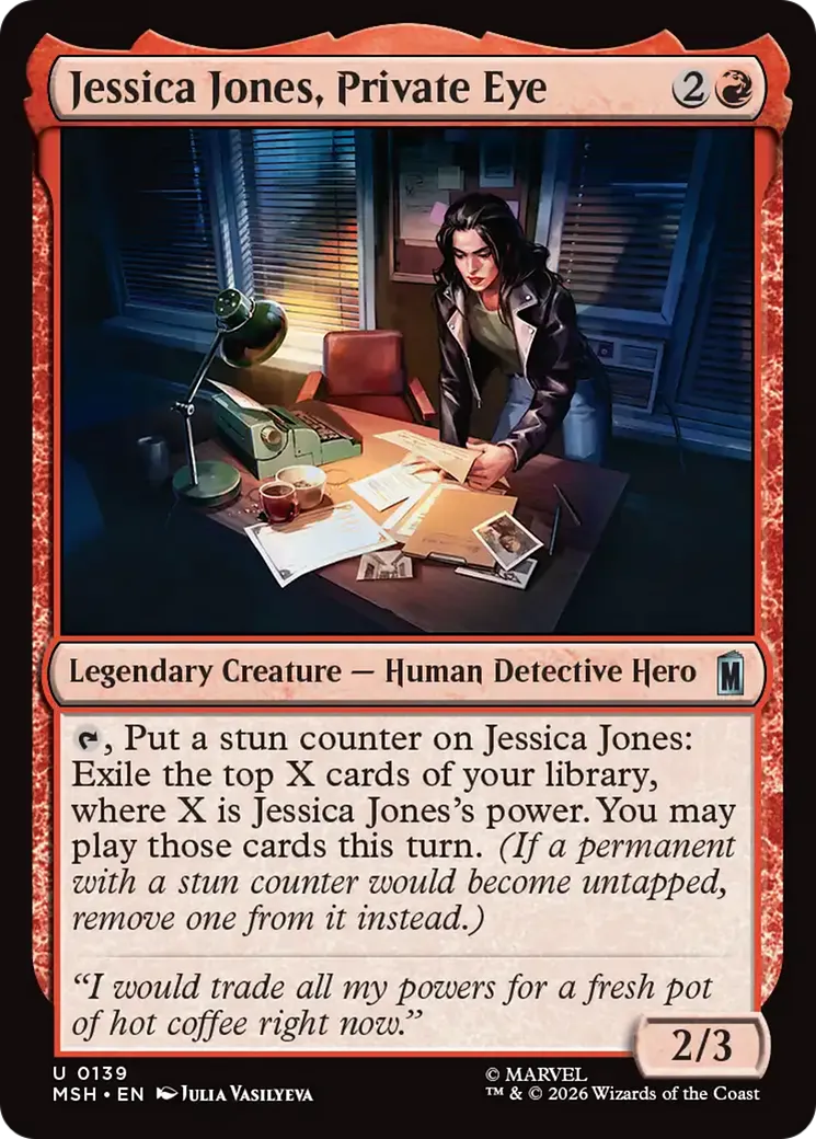 Jessica Jones, détective privée — Marvel Super Heroes — Magic: The Gathering