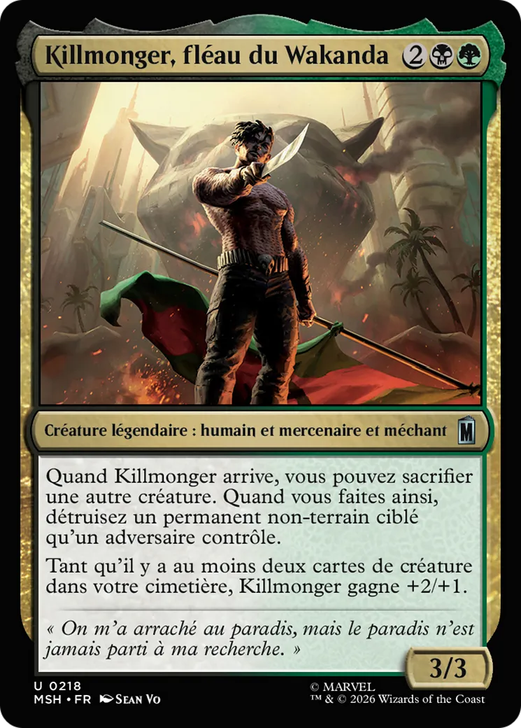 Killmonger, fléau du Wakanda — Marvel Super Heroes — Magic: The Gathering