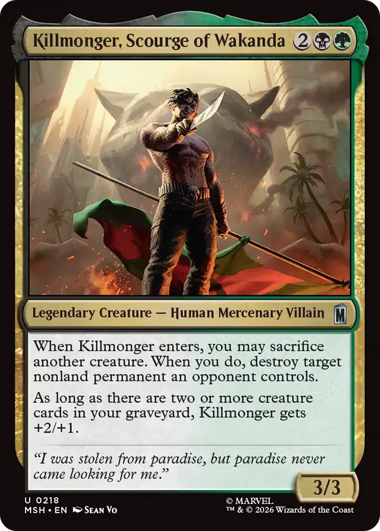 Killmonger, fléau du Wakanda — Marvel Super Heroes — Magic: The Gathering