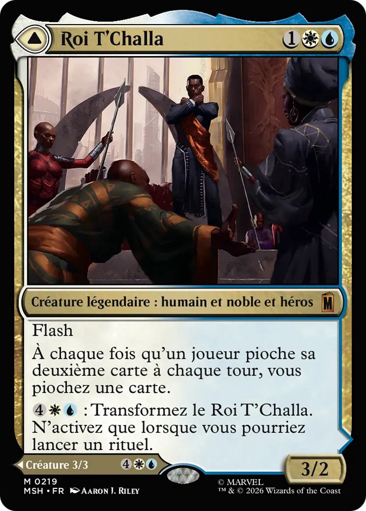 Roi T'Challa // La Panthère Noire, espoir persistant — Marvel Super Heroes — Magic: The Gathering