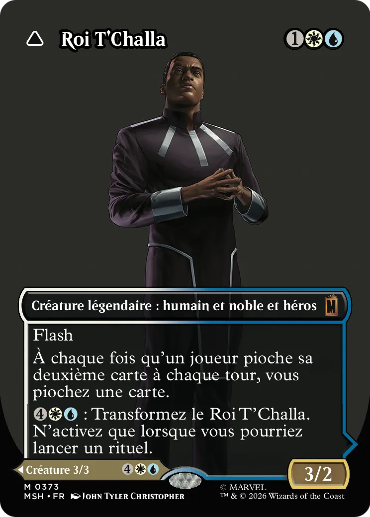 Roi T'Challa // La Panthère Noire, espoir persistant — Marvel Super Heroes — Magic: The Gathering