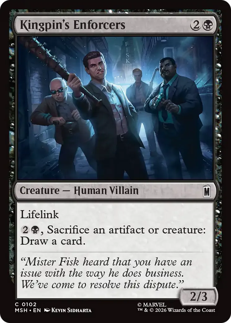 Kingpin's Enforcers — Marvel Super Heroes — Magic: The Gathering