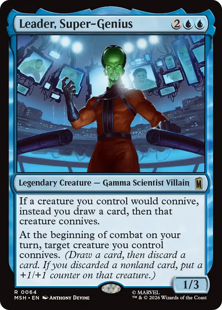 Leader, super-génie — Marvel Super Heroes — Magic: The Gathering