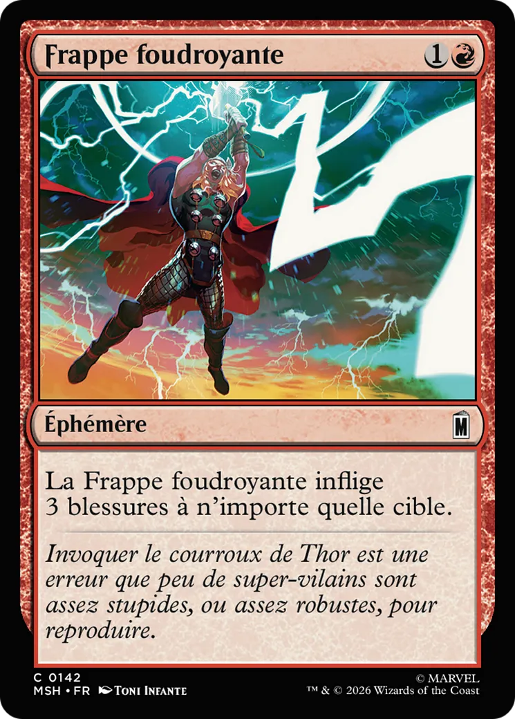 Frappe foudroyante — Marvel Super Heroes — Magic: The Gathering