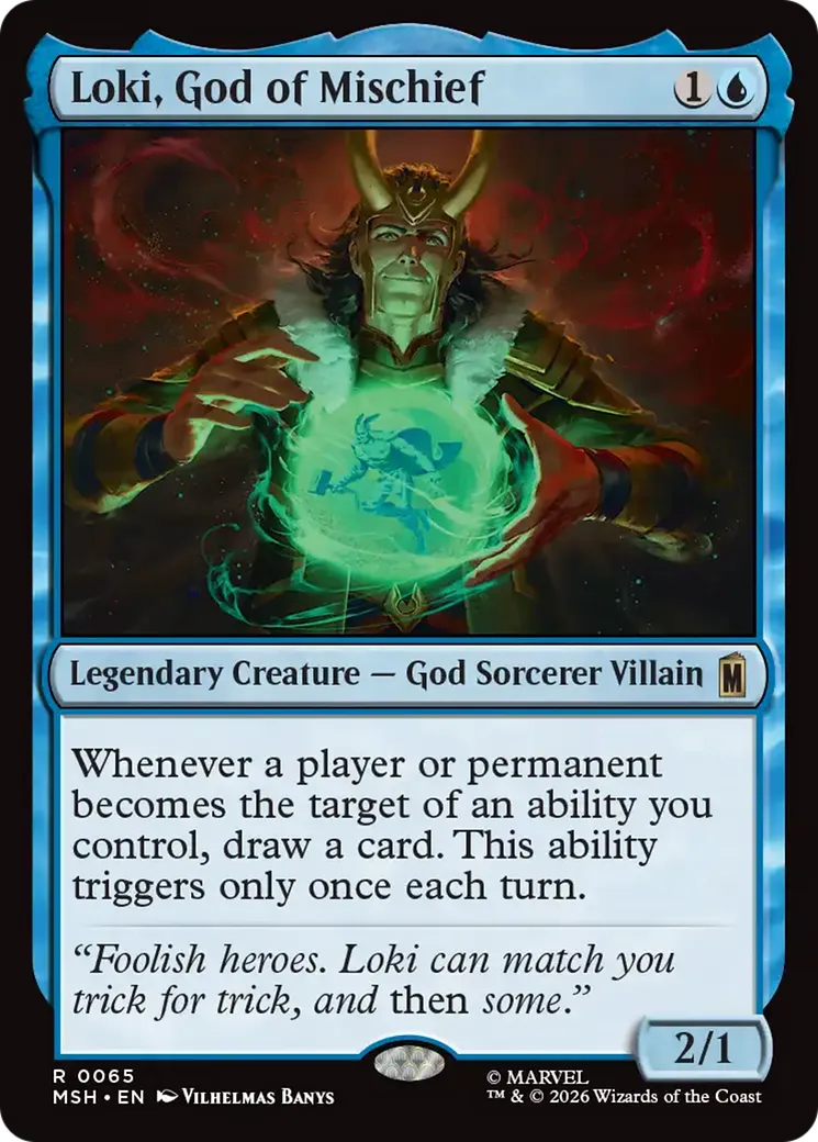 Loki, God of Mischief — Marvel Super Heroes — Magic: The Gathering