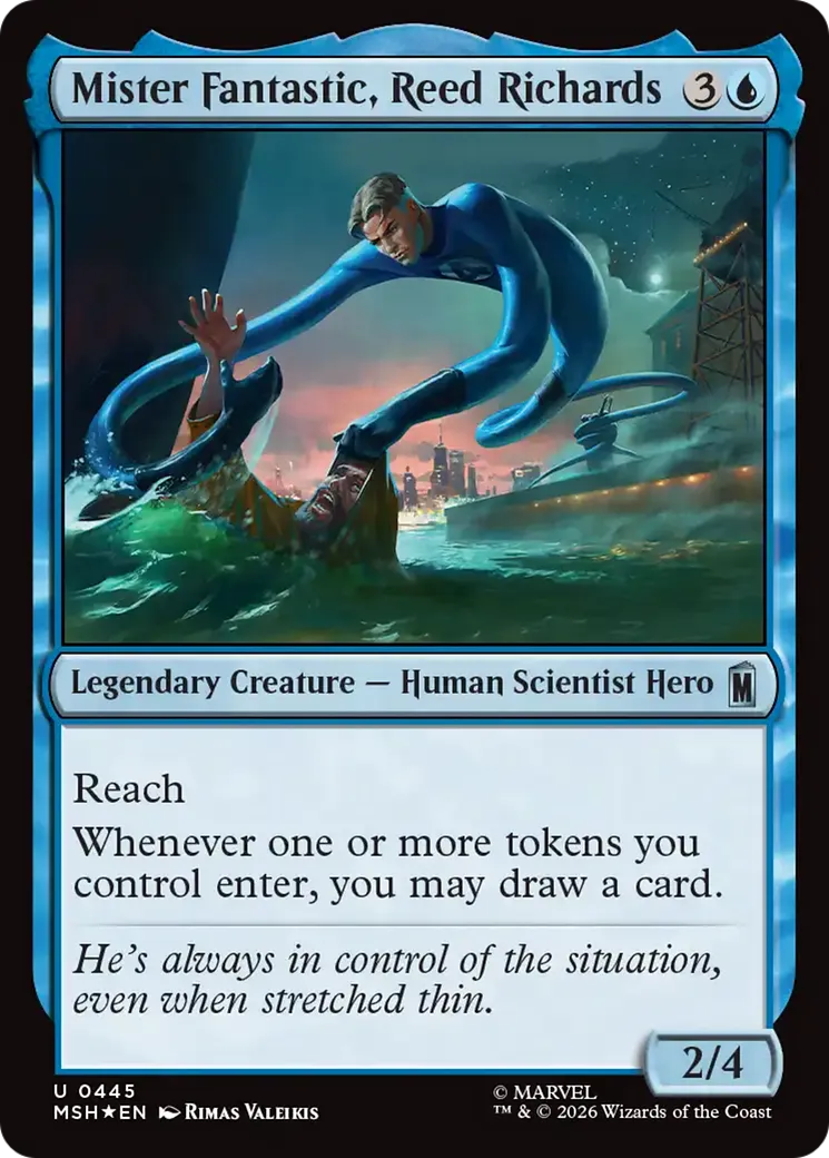 Mr Fantastique, Reed Richards — Marvel Super Heroes — Magic: The Gathering