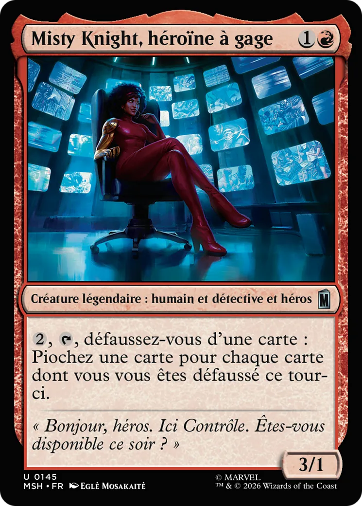 Misty Knight, héroïne à gage — Marvel Super Heroes — Magic: The Gathering