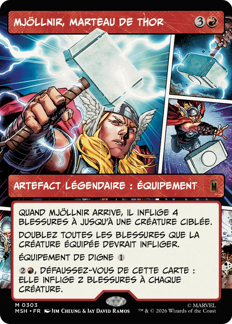 Mjöllnir, marteau de Thor — Marvel Super Heroes — Magic: The Gathering