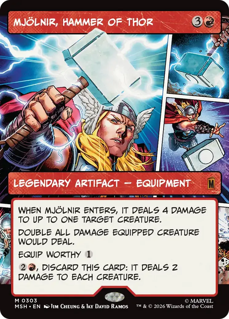 Mjölnir, Hammer of Thor — Marvel Super Heroes — Magic: The Gathering