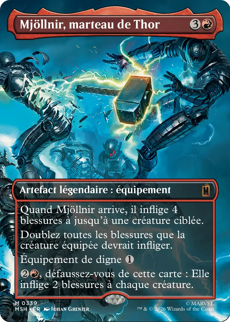 Mjöllnir, marteau de Thor — Marvel Super Heroes — Magic: The Gathering
