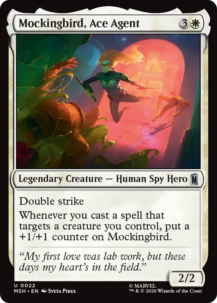 Oiseau Moqueur, agente de talent — Marvel Super Heroes — Magic: The Gathering
