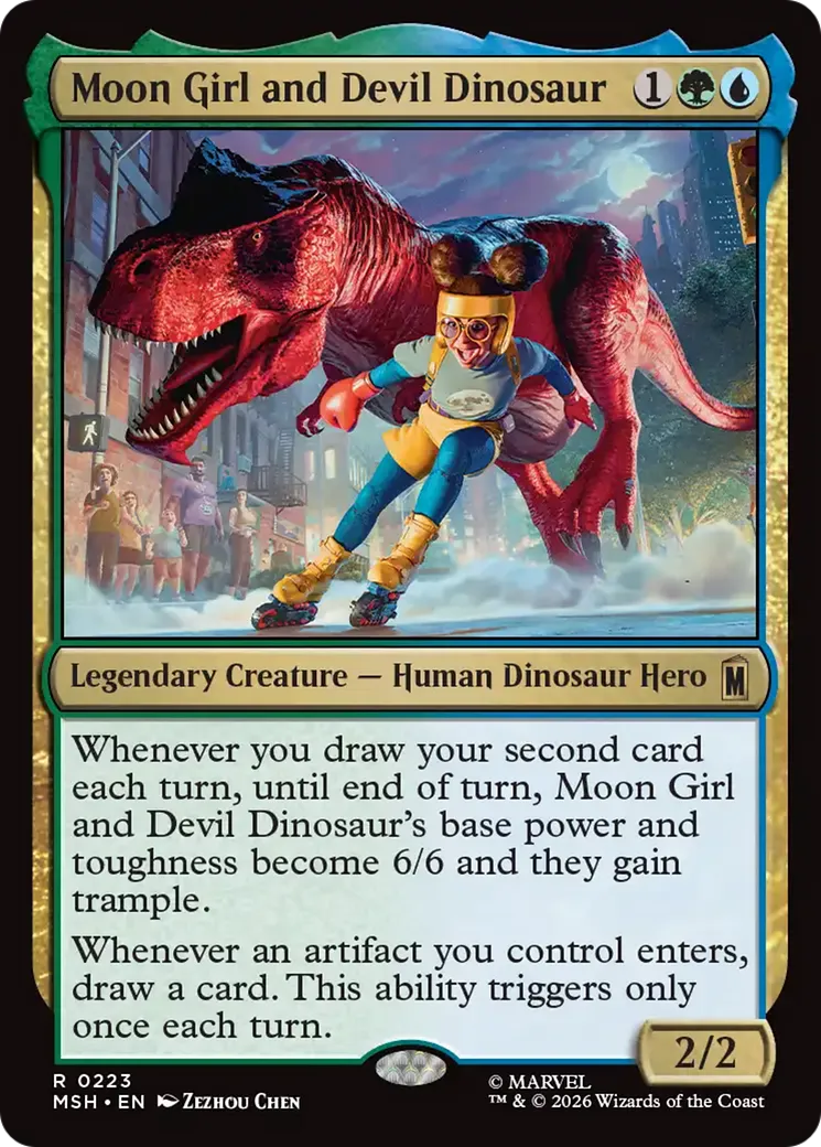 Moon Girl et Devil le Dinosaure — Marvel Super Heroes — Magic: The Gathering