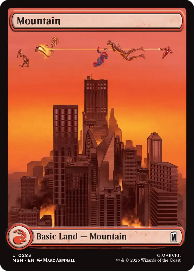 Mountain — Marvel Super Heroes — Magic: The Gathering