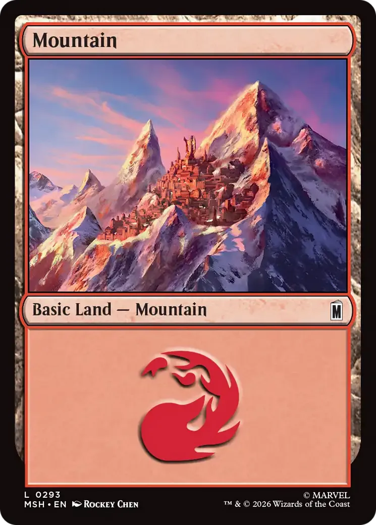 Mountain — Marvel Super Heroes — Magic: The Gathering
