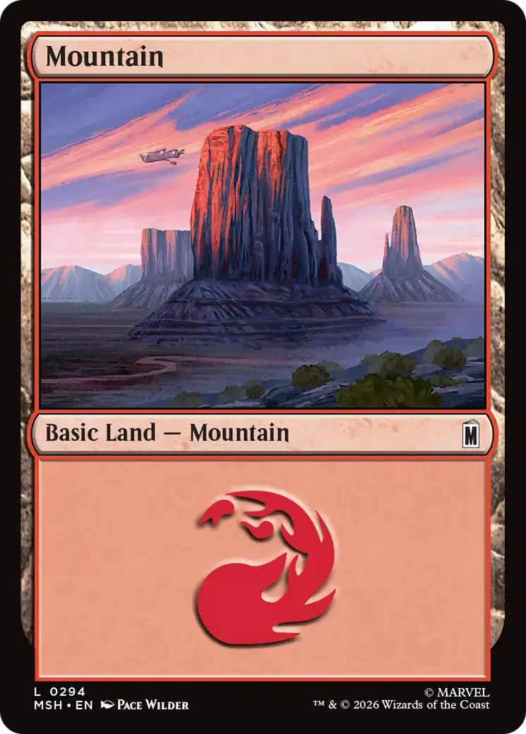 Mountain — Marvel Super Heroes — Magic: The Gathering