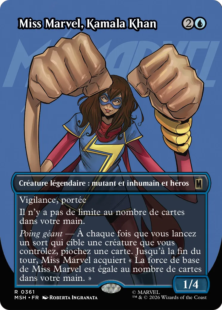 Miss Marvel, Kamala Khan — Marvel Super Heroes — Magic: The Gathering