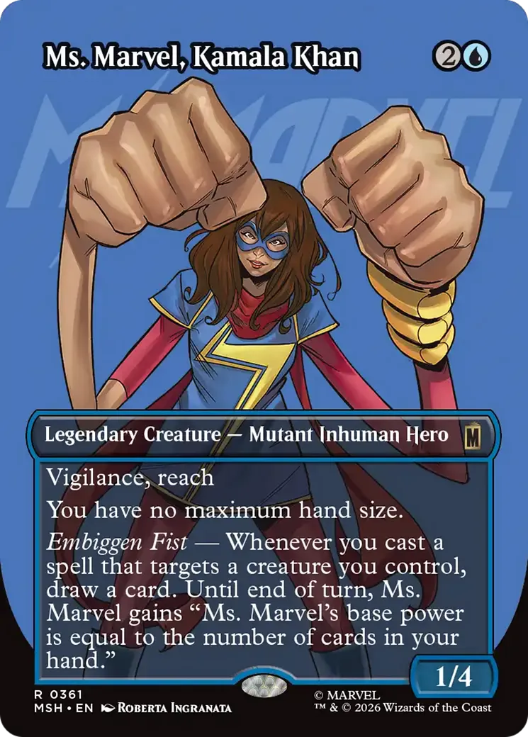 Ms. Marvel, Kamala Khan — Marvel Super Heroes — Magic: The Gathering