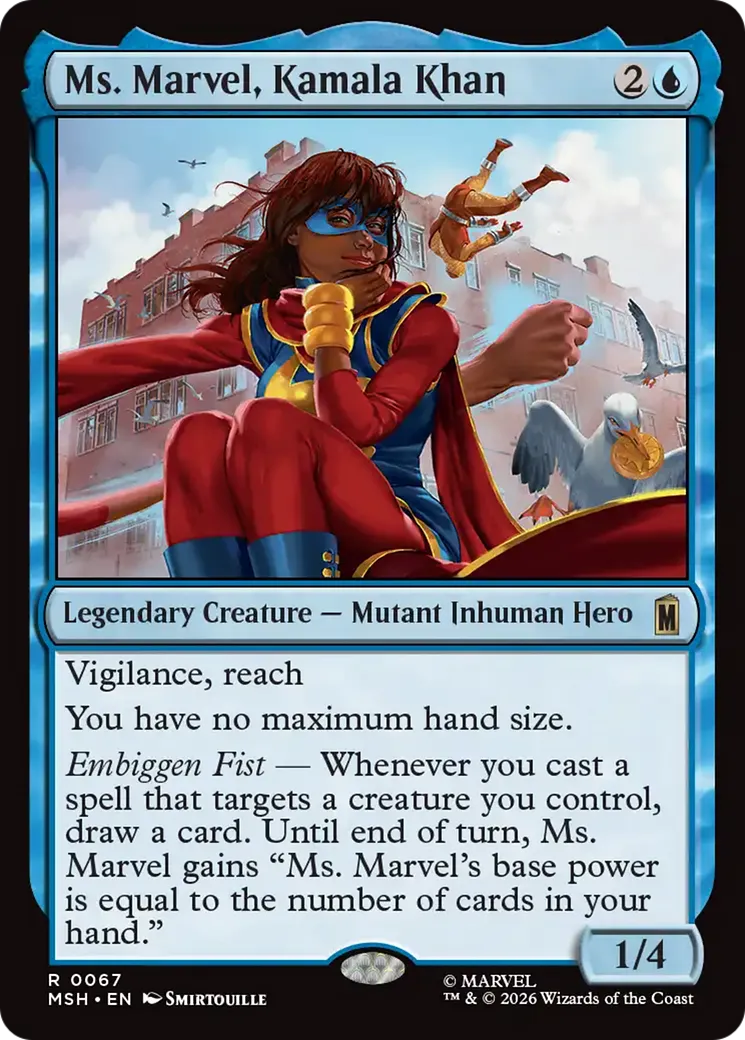 Ms. Marvel, Kamala Khan — Marvel Super Heroes — Magic: The Gathering