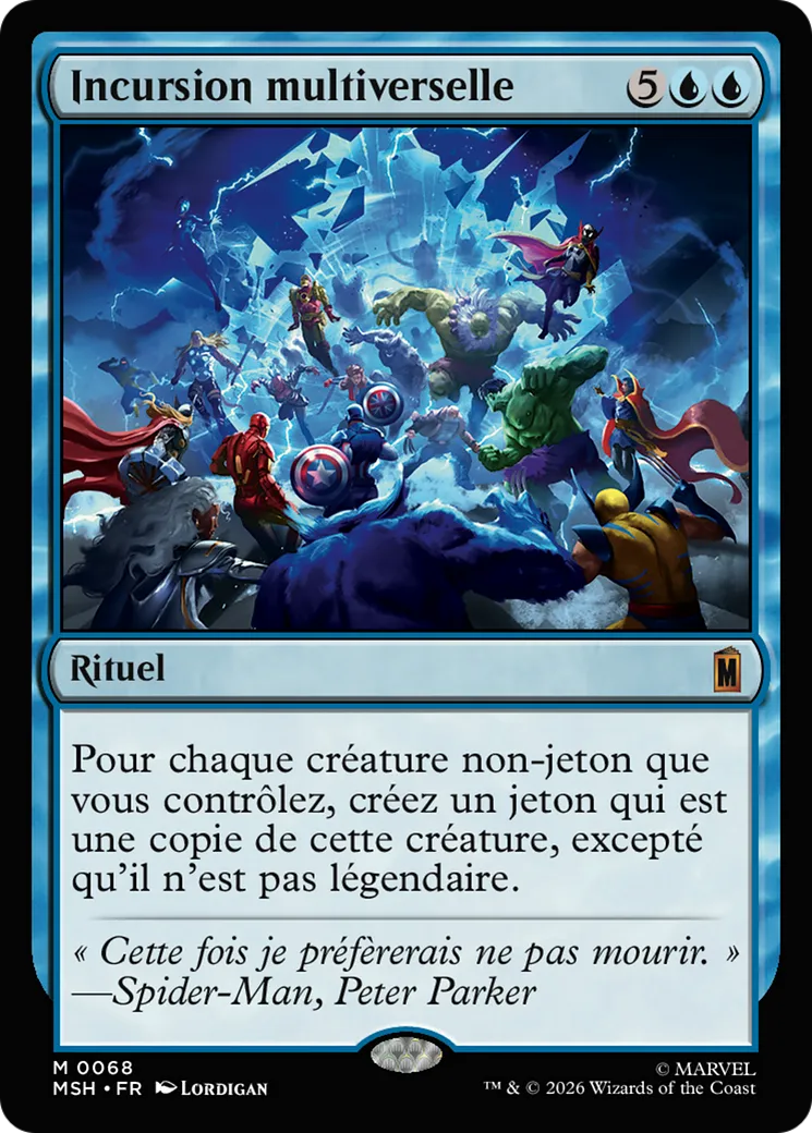 Incursion multiverselle — Marvel Super Heroes — Magic: The Gathering