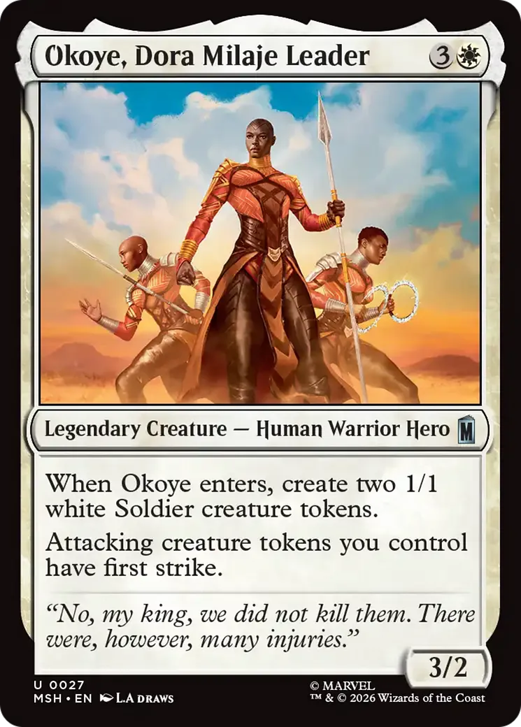 Okoye, Dora Milaje Leader — Marvel Super Heroes — Magic: The Gathering