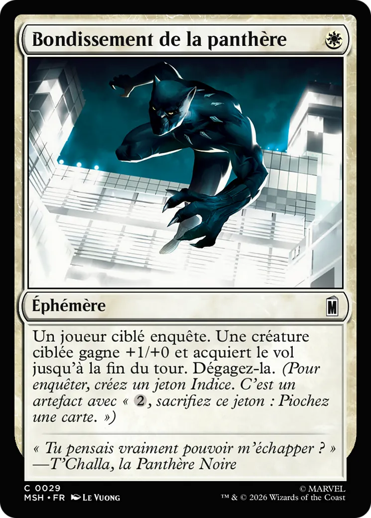 Bondissement de la panthère — Marvel Super Heroes — Magic: The Gathering