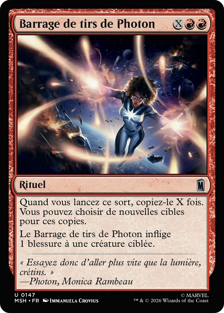 Barrage de tirs de Photon — Marvel Super Heroes — Magic: The Gathering