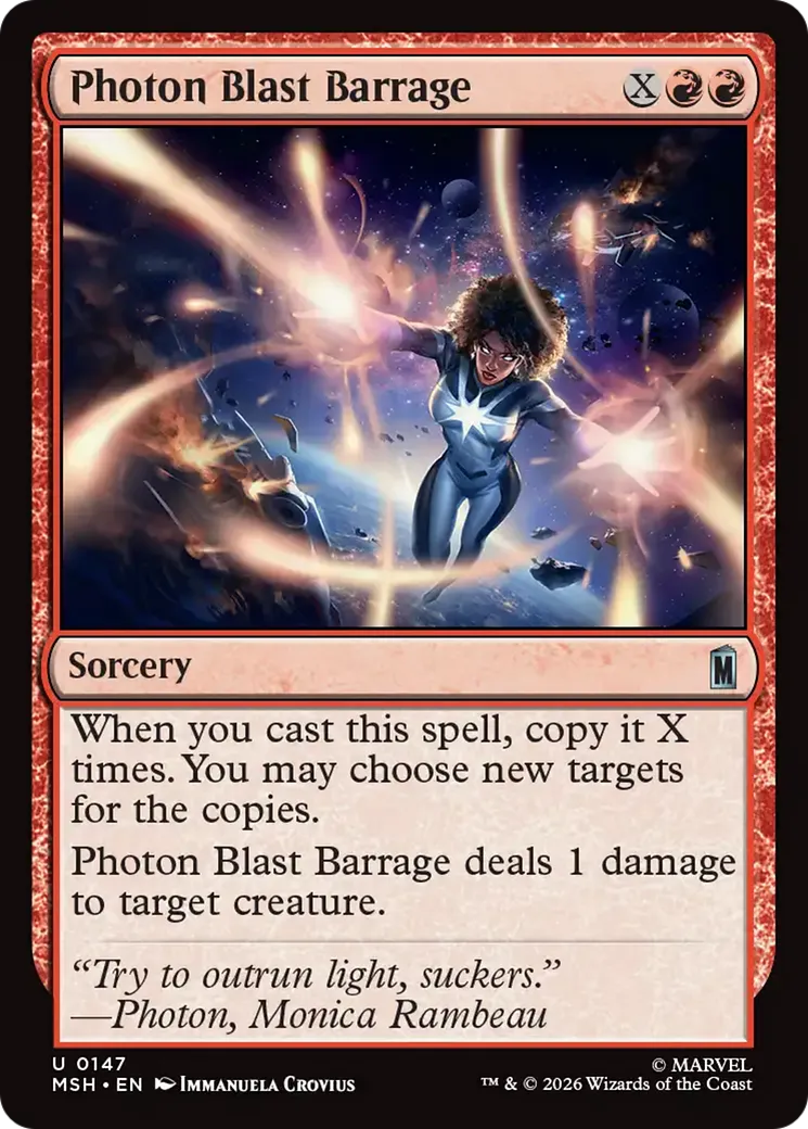 Barrage de tirs de Photon — Marvel Super Heroes — Magic: The Gathering