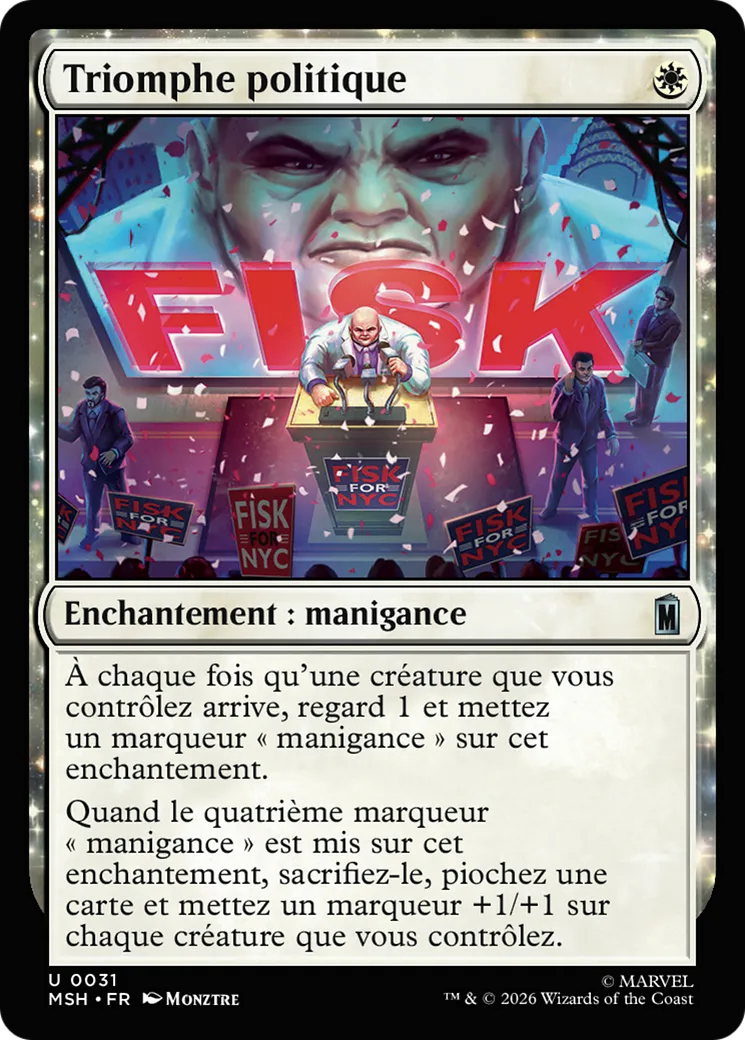 Triomphe politique — Marvel Super Heroes — Magic: The Gathering