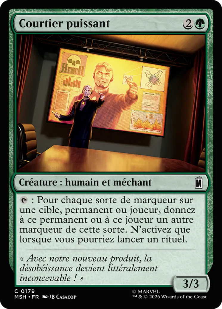 Courtier puissant — Marvel Super Heroes — Magic: The Gathering