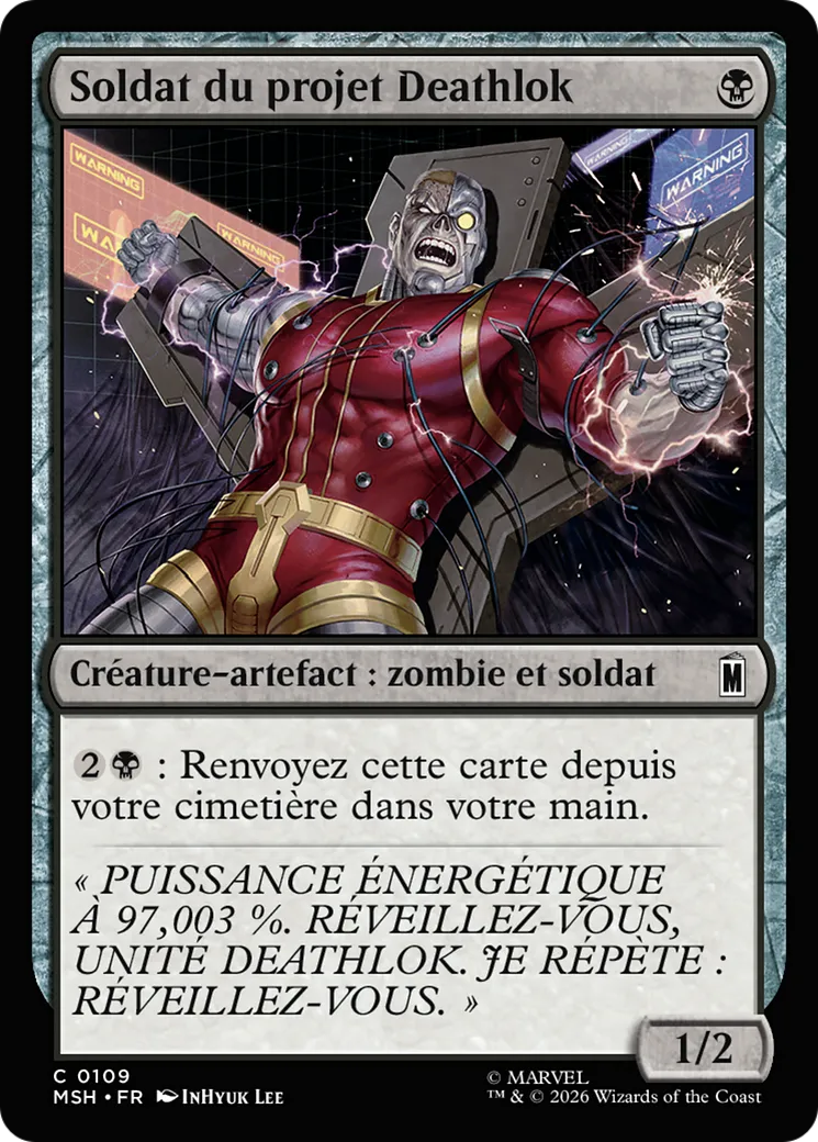 Soldat du projet Deathlok — Marvel Super Heroes — Magic: The Gathering