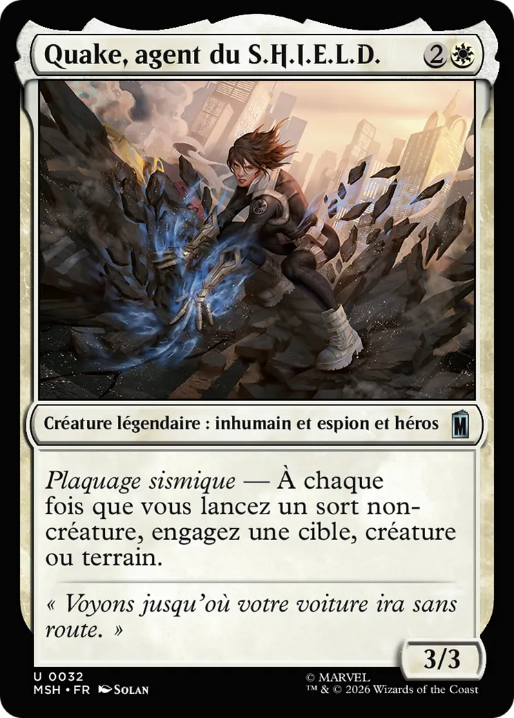 Quake, agent du S.H.I.E.L.D. — Marvel Super Heroes — Magic: The Gathering