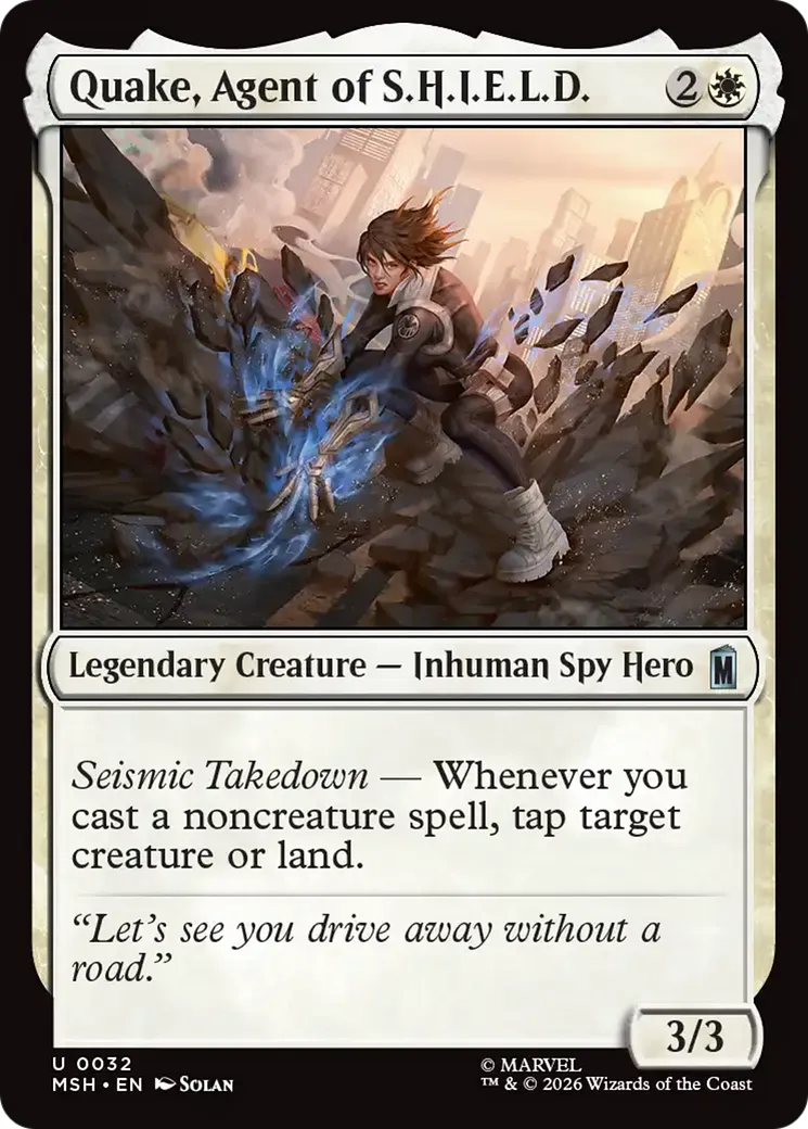 Quake, agent du S.H.I.E.L.D. — Marvel Super Heroes — Magic: The Gathering