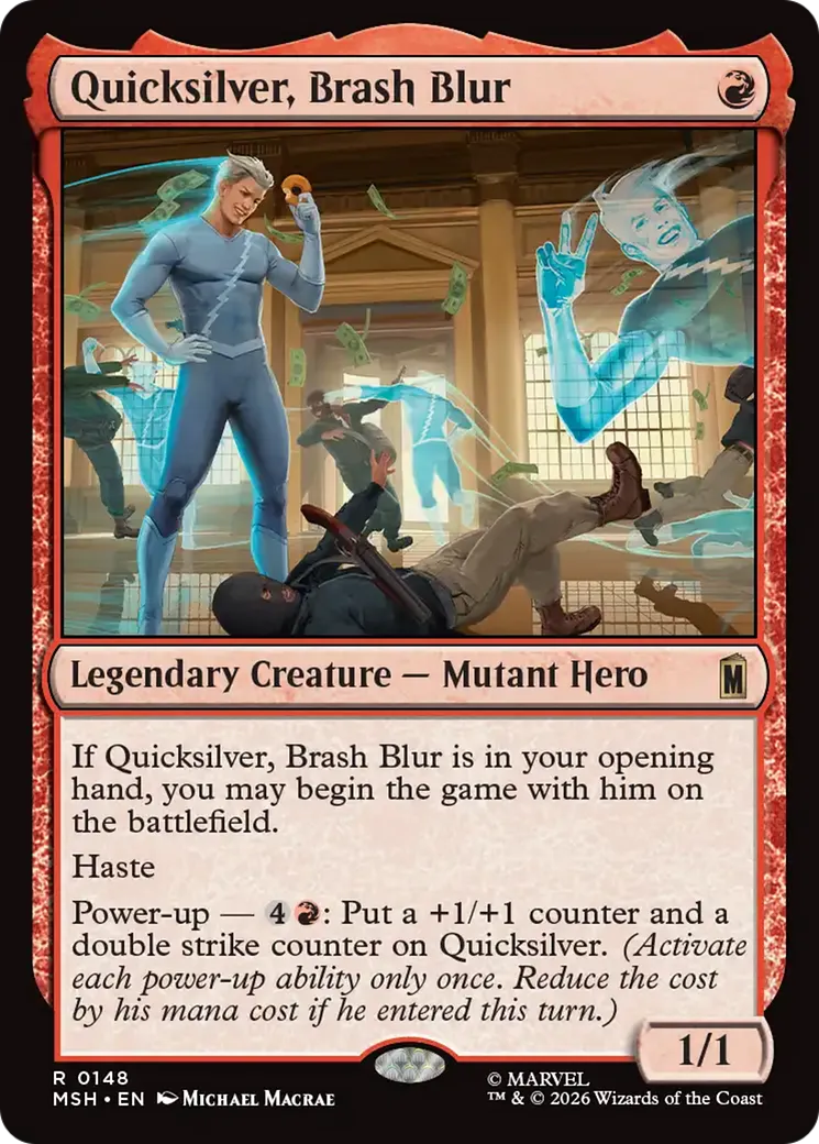 Quicksilver, Brash Blur — Marvel Super Heroes — Magic: The Gathering