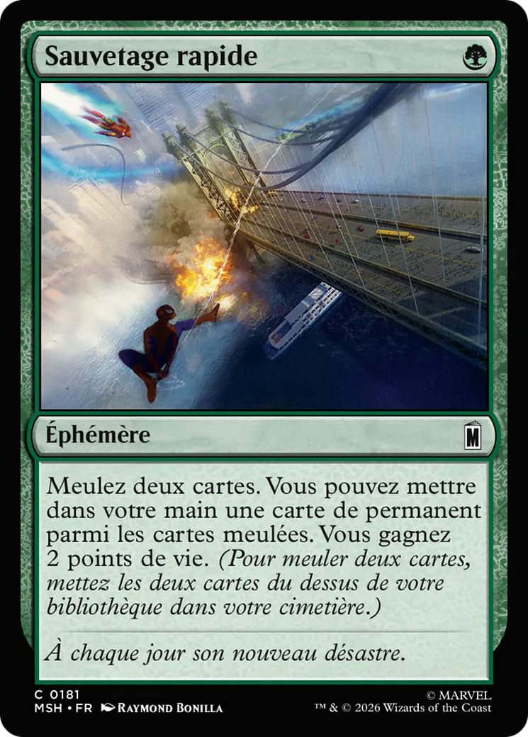 Sauvetage rapide — Marvel Super Heroes — Magic: The Gathering