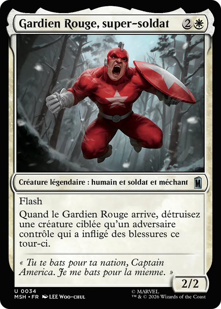 Gardien Rouge, super-soldat — Marvel Super Heroes — Magic: The Gathering