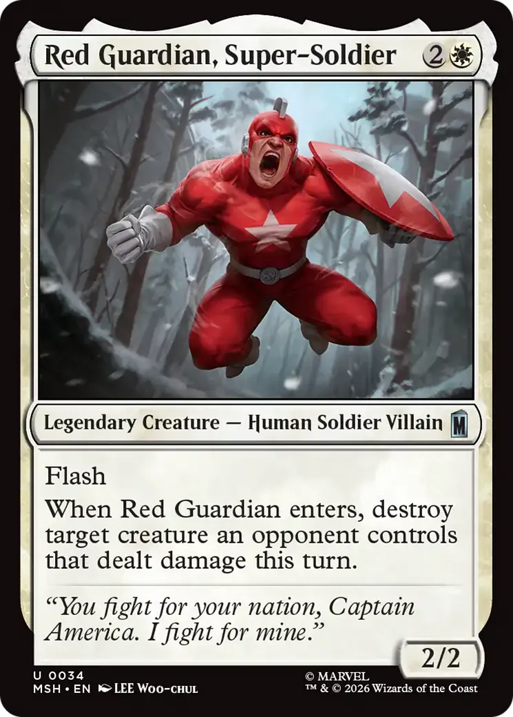 Gardien Rouge, super-soldat — Marvel Super Heroes — Magic: The Gathering