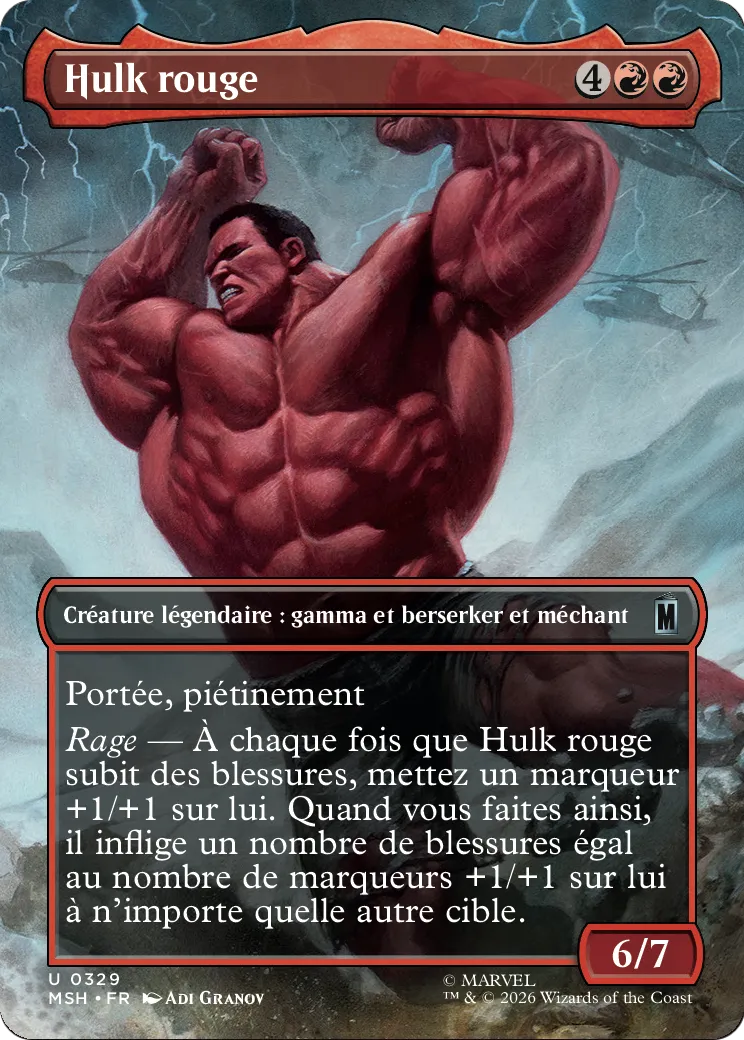 Hulk rouge — Marvel Super Heroes — Magic: The Gathering