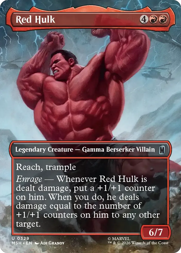 Red Hulk — Marvel Super Heroes — Magic: The Gathering