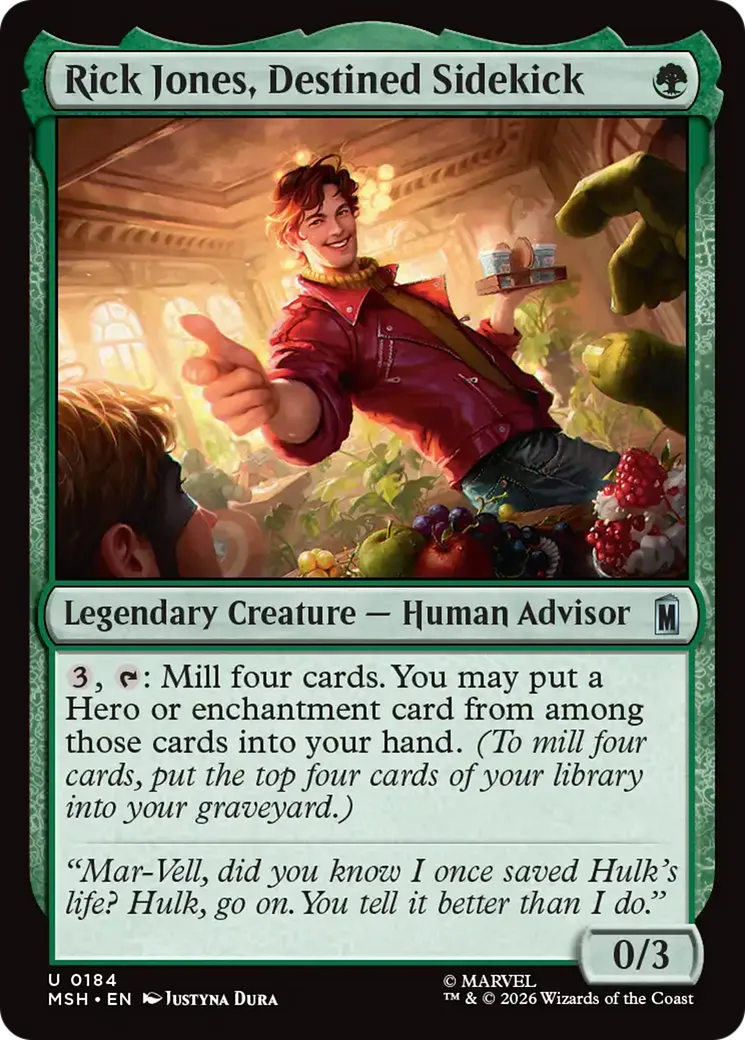 Rick Jones, Destined Sidekick — Marvel Super Heroes — Magic: The Gathering