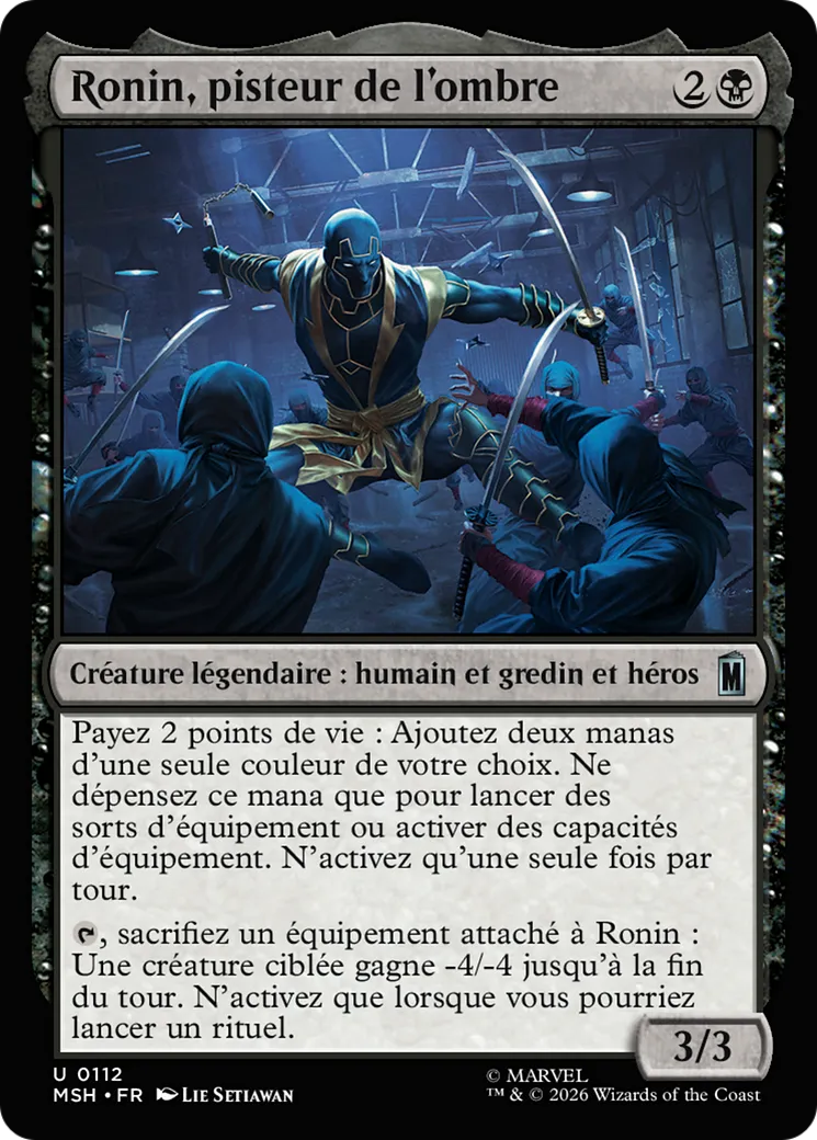 Ronin, pisteur de l'ombre — Marvel Super Heroes — Magic: The Gathering
