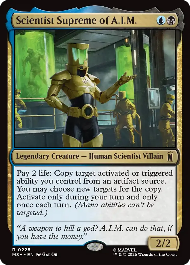 Scientist Supreme of A.I.M. — Marvel Super Heroes — Magic: The Gathering
