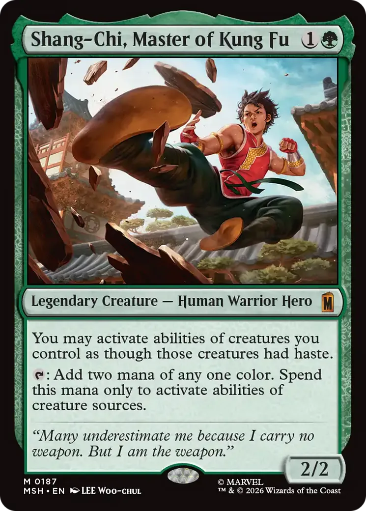 Shang-Chi, maître du kung-fu — Marvel Super Heroes — Magic: The Gathering