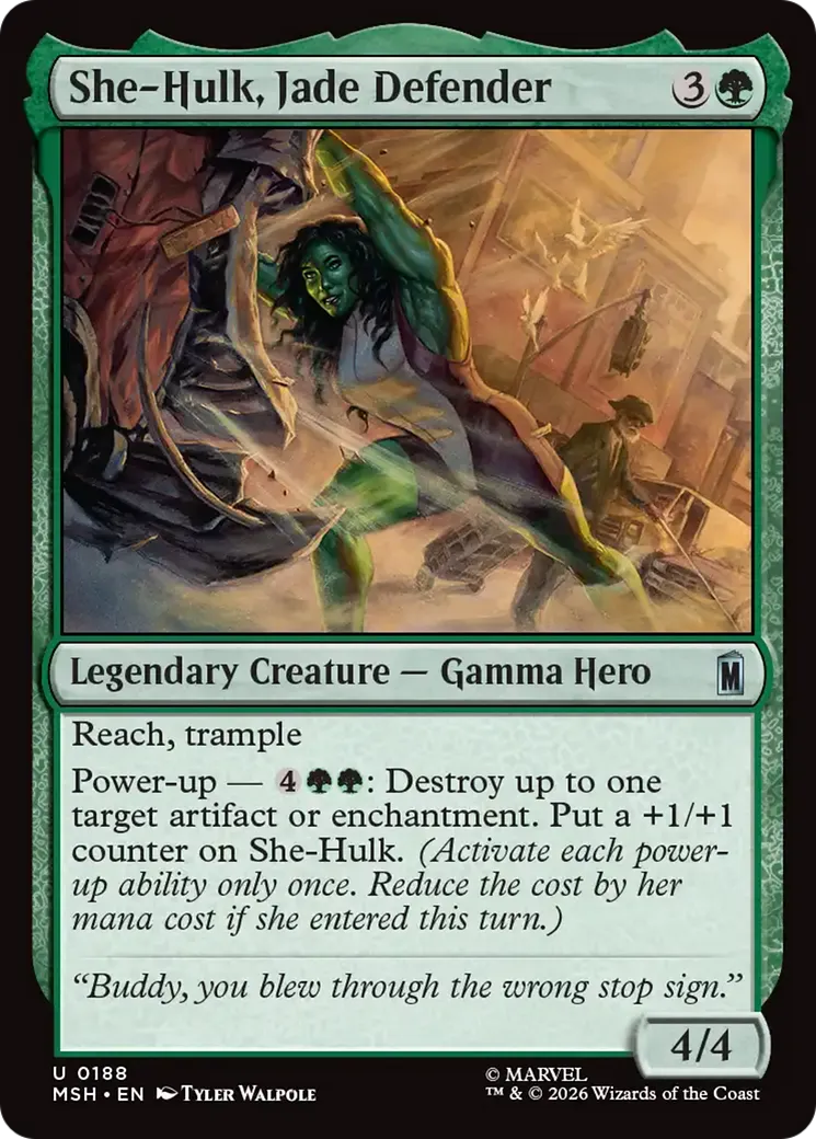 Miss Hulk, défenseuse de jade — Marvel Super Heroes — Magic: The Gathering