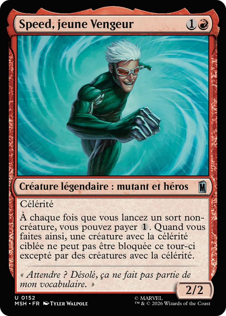 Speed, jeune Vengeur — Marvel Super Heroes — Magic: The Gathering